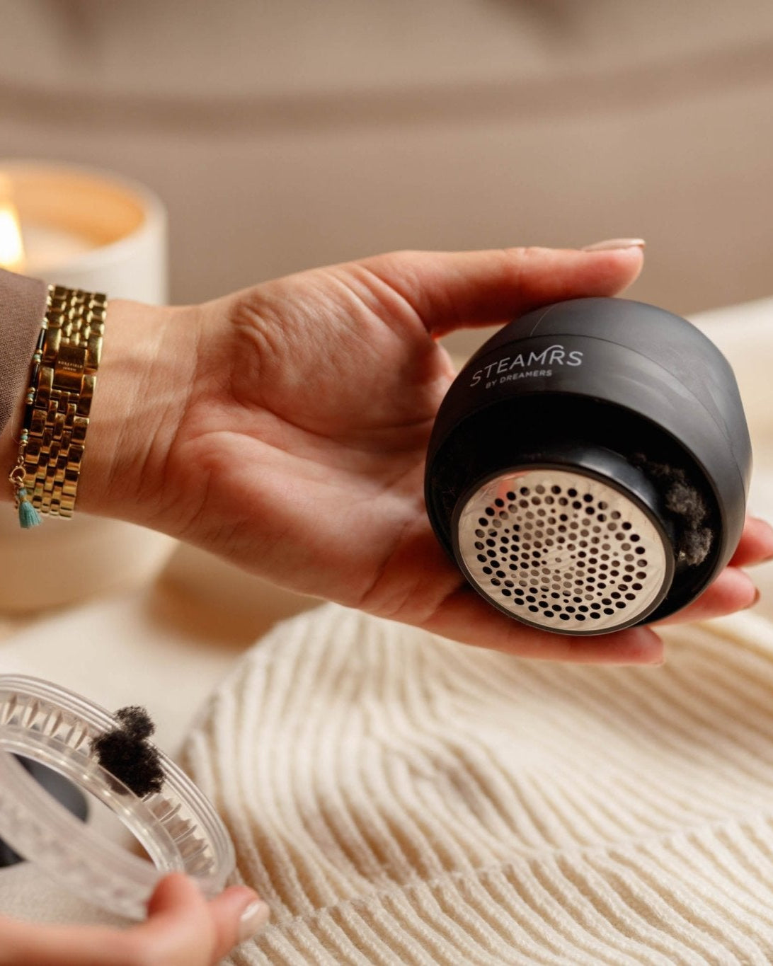 Elektrische Fabric Shaver — Zwart - STEAMRS